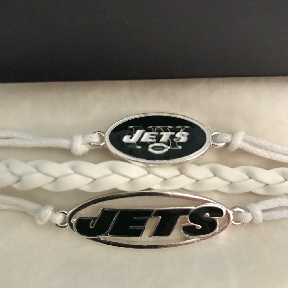 Ashley Bridget NFL New York NY Jets White Bracelet